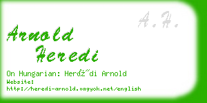 arnold heredi business card